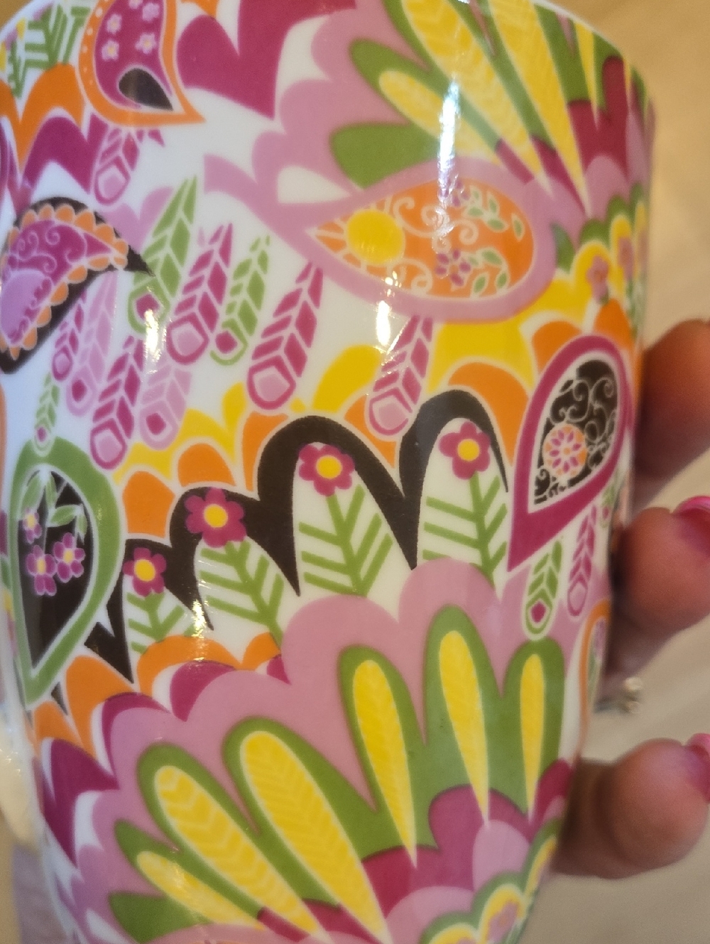 Pier 1 Imports "Shut the Front Door" Porcelain Mug - Picture 4 of 5